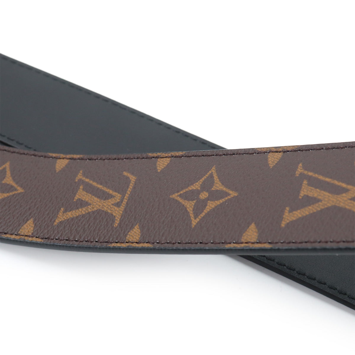 Monogram Shoulder Strap Leather Brown J02288