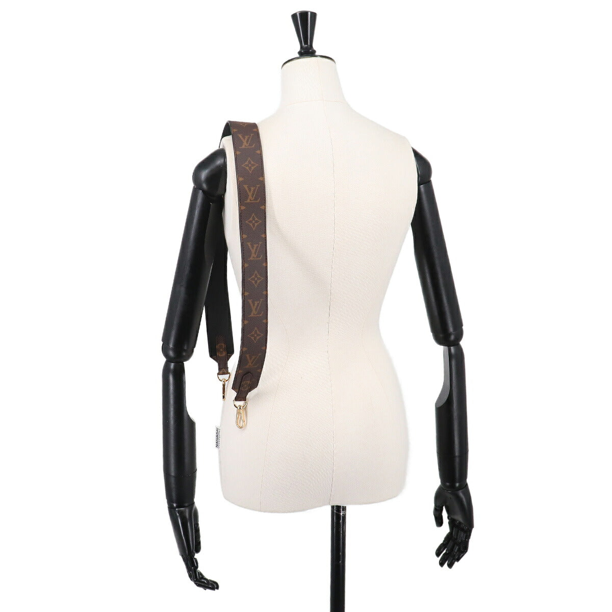 Monogram Shoulder Strap Leather Brown J02288