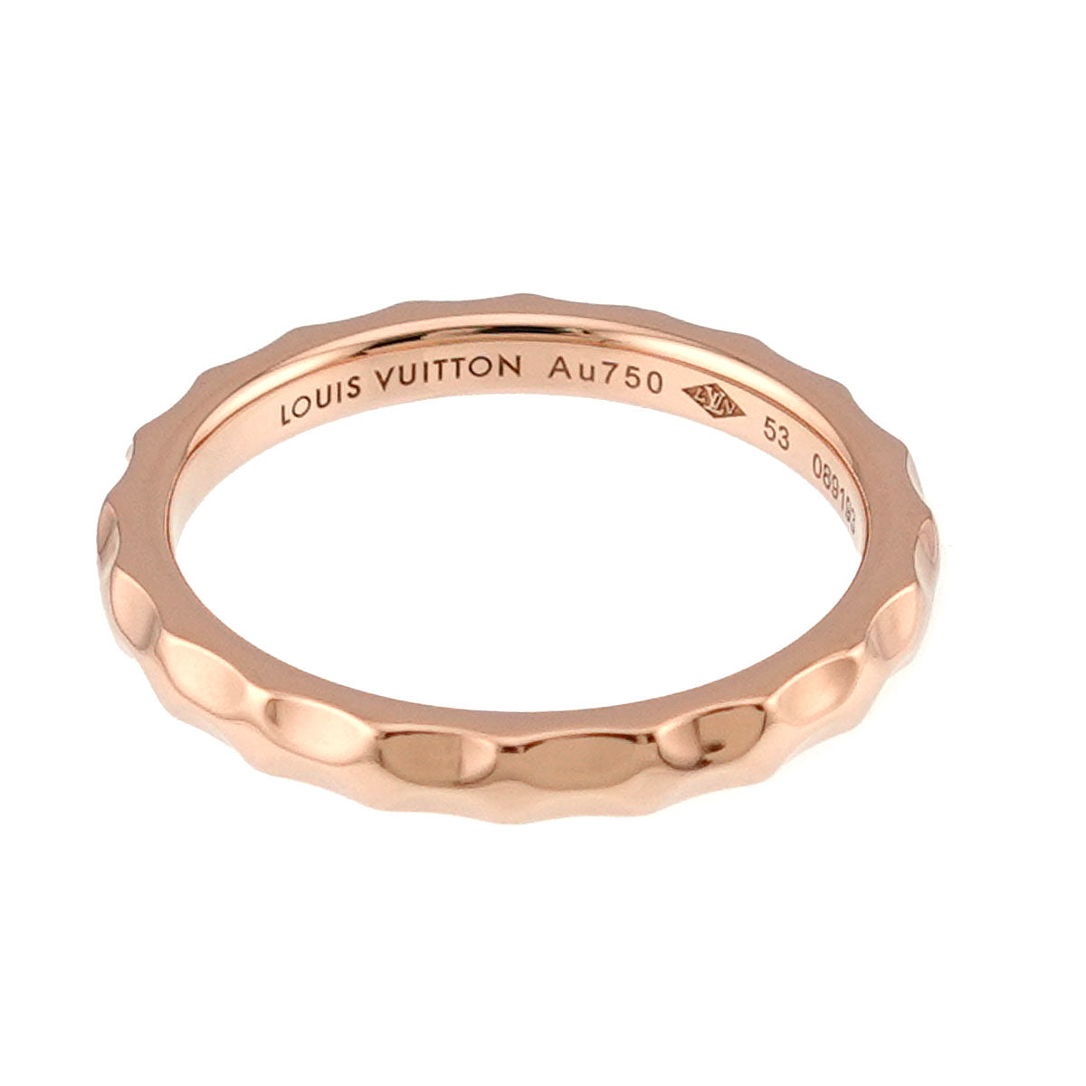 Alliance Monogram Diamond Ring K18 PG Size53 6.25-6.5(US)