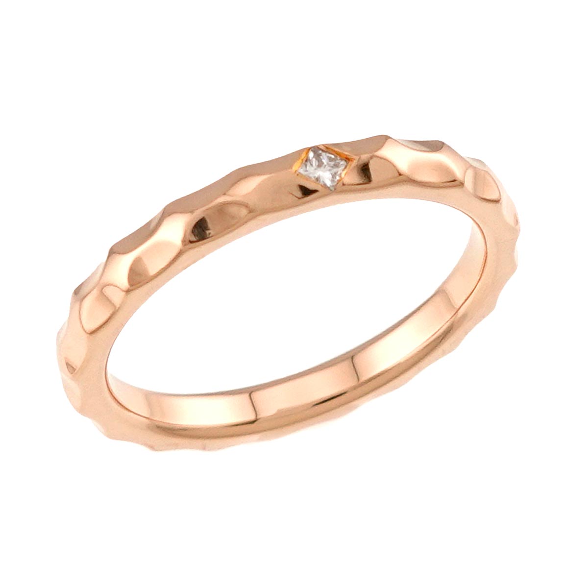 Alliance Monogram Diamond Ring K18 PG Size53 6.25-6.5(US)