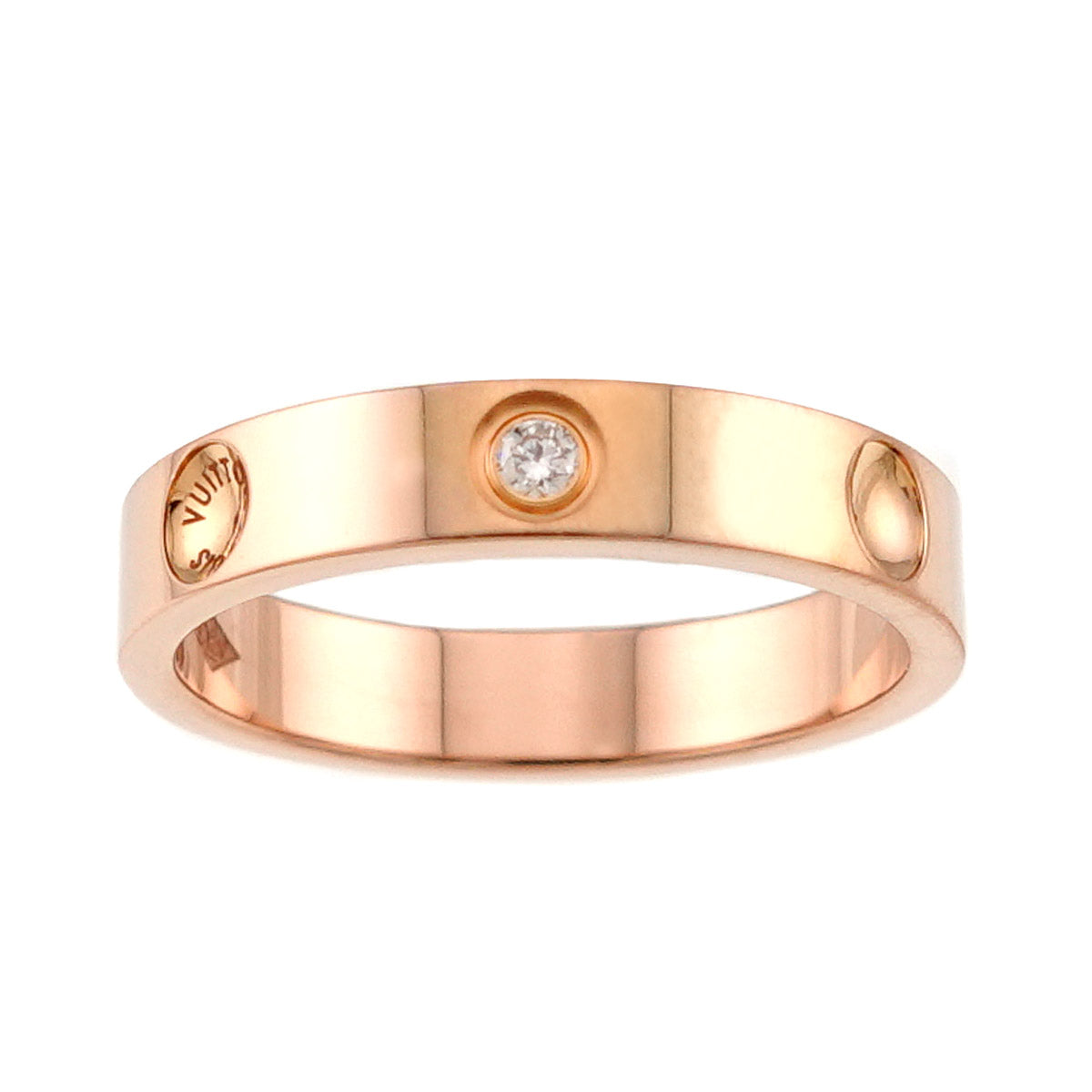 Alliance Anplant Diamond Ring K18 PG 750 Size50 5.25(US)