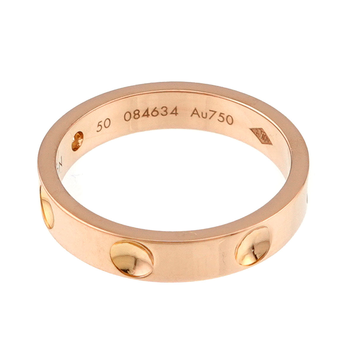 Alliance Anplant Diamond Ring K18 PG 750 Size50 5.25(US)