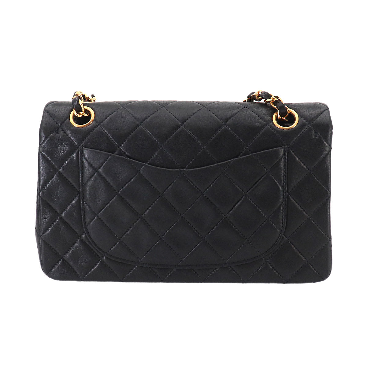 Matelasse 23 Chain Shoulder Bag Leather Black A01113 Vintage