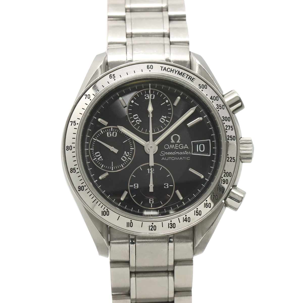 Speedmaster Date 3513 50 Chronograph Automatic Black Dial Mens