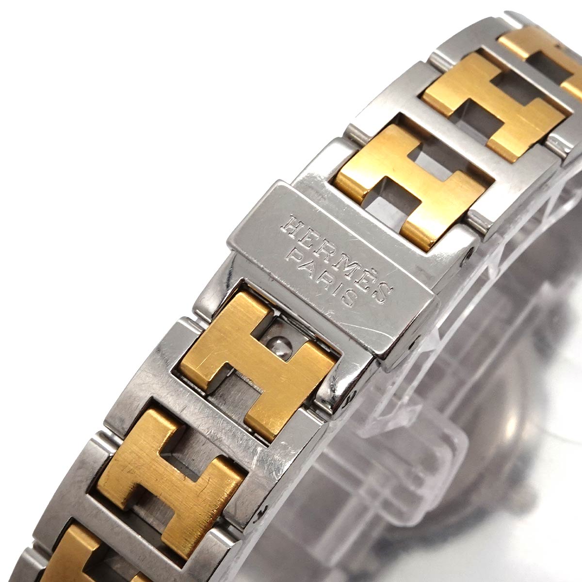 Clipper Two Tone CL4 220 Quartz Date cream Dial Ladies Watch