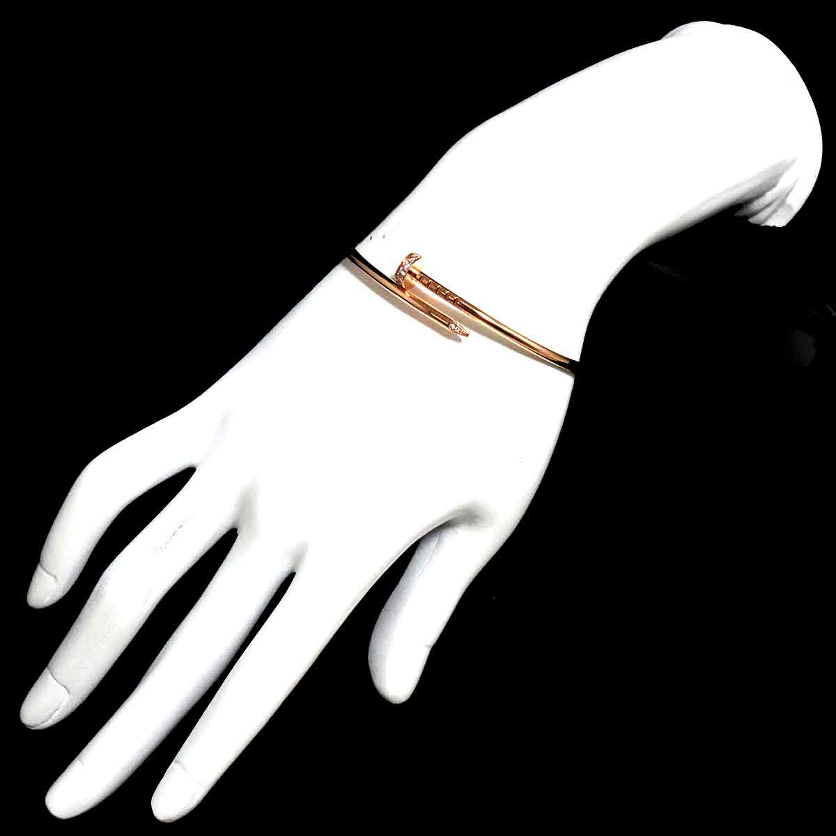 Juste Un Clou Diamond Bracelet SM 18K PG 750 size17