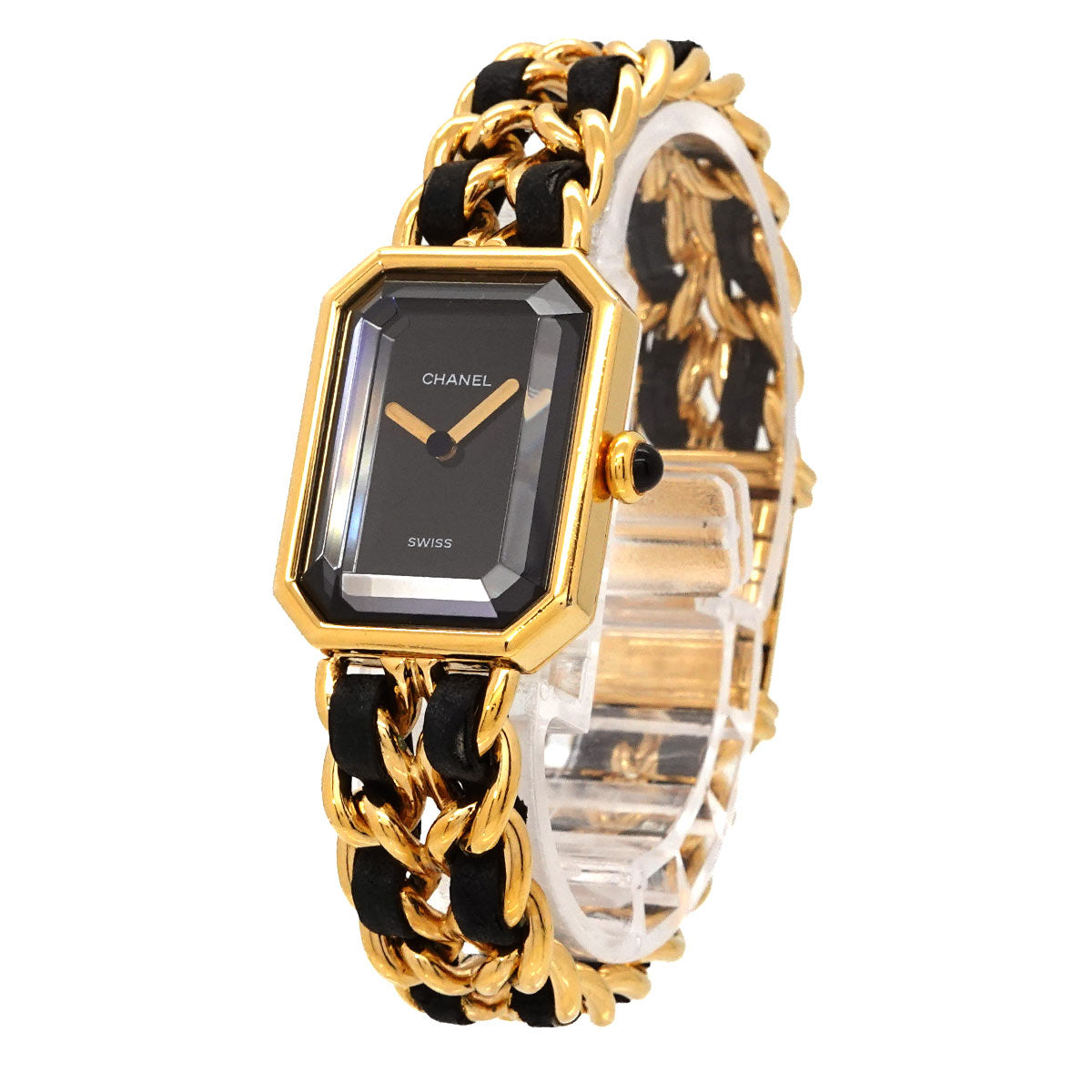 Premiere Size M H0001 Vintage Quartz Black Dial Ladies Watch