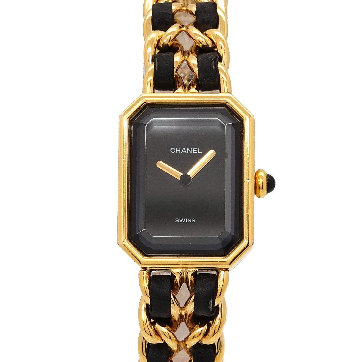 Premiere Size M H0001 Vintage Quartz Black Dial Ladies Watch