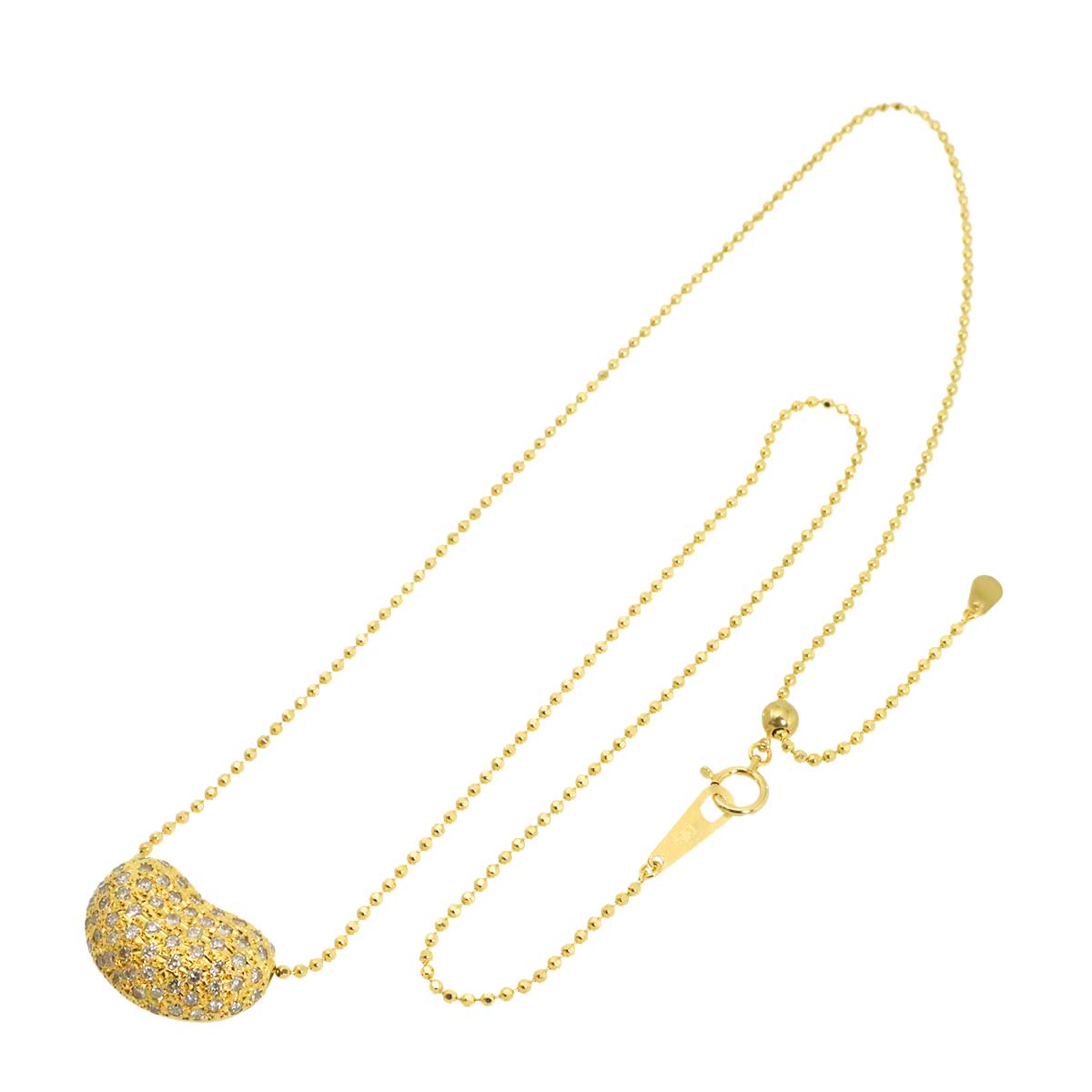 Diamond 1.00ct Necklace 18K YG Yellow Gold 750