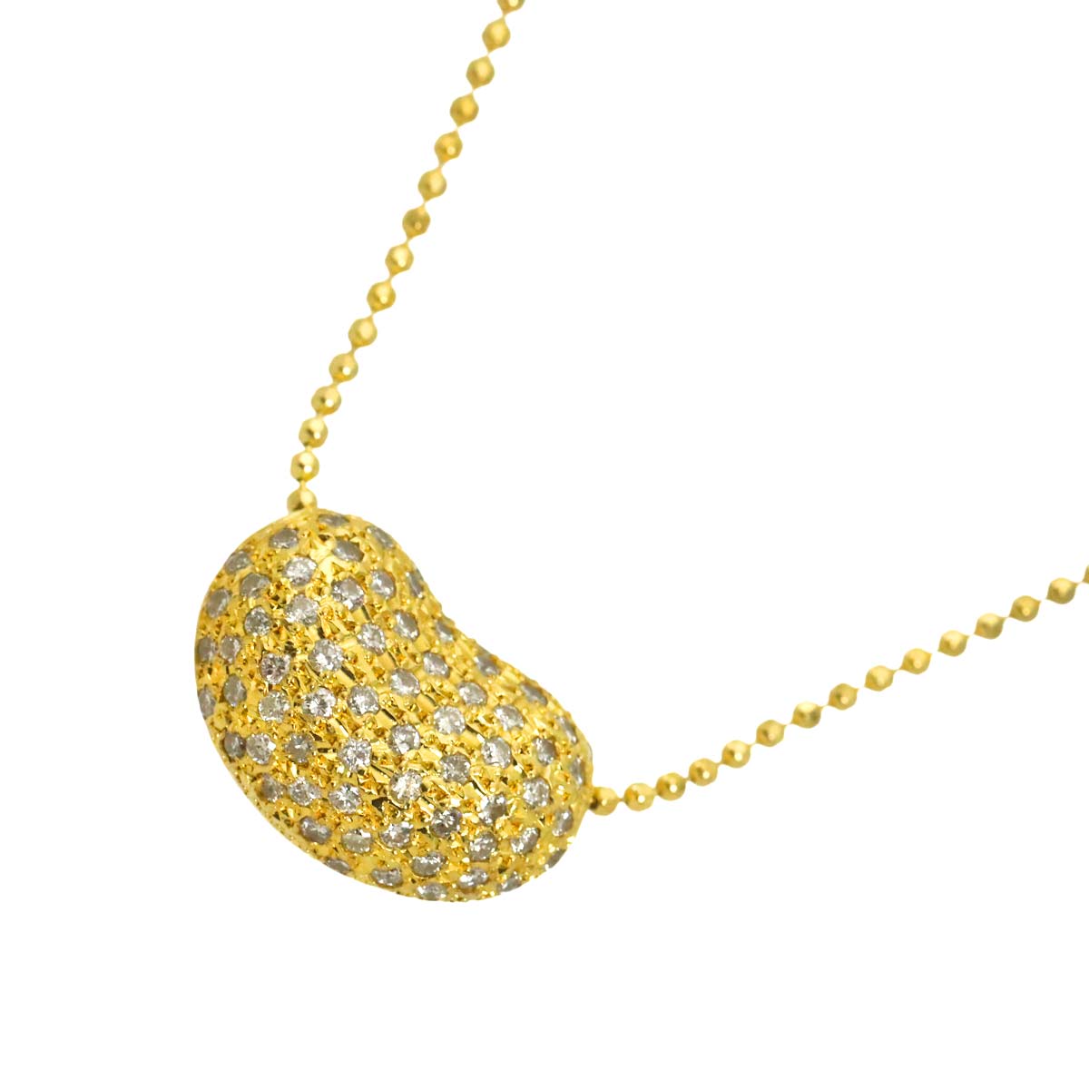 Diamond 1.00ct Necklace 18K YG Yellow Gold 750