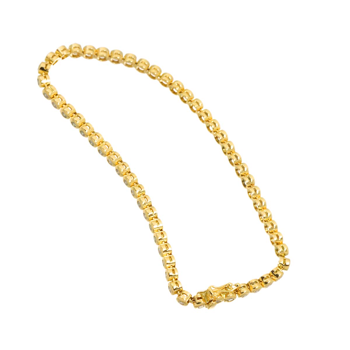 Diamond 1.52ct Bracelet K18 YG Yellow Gold 750