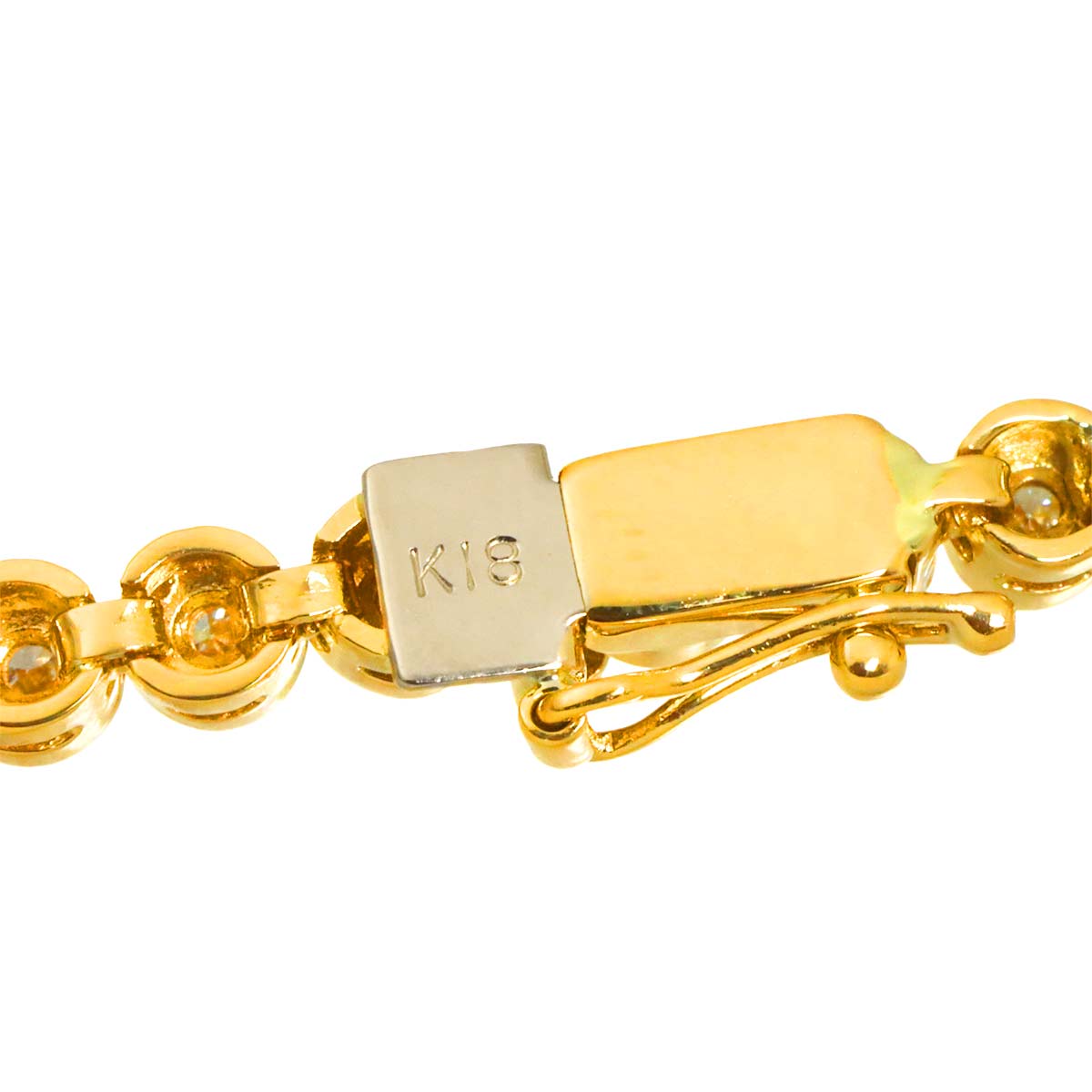 Diamond 1.52ct Bracelet K18 YG Yellow Gold 750