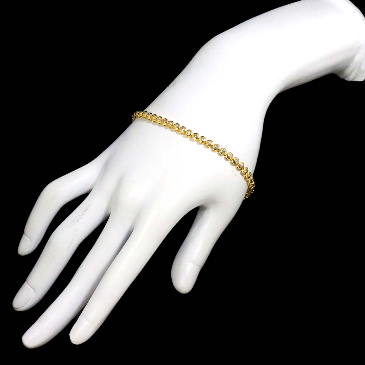 Diamond 1.52ct Bracelet K18 YG Yellow Gold 750