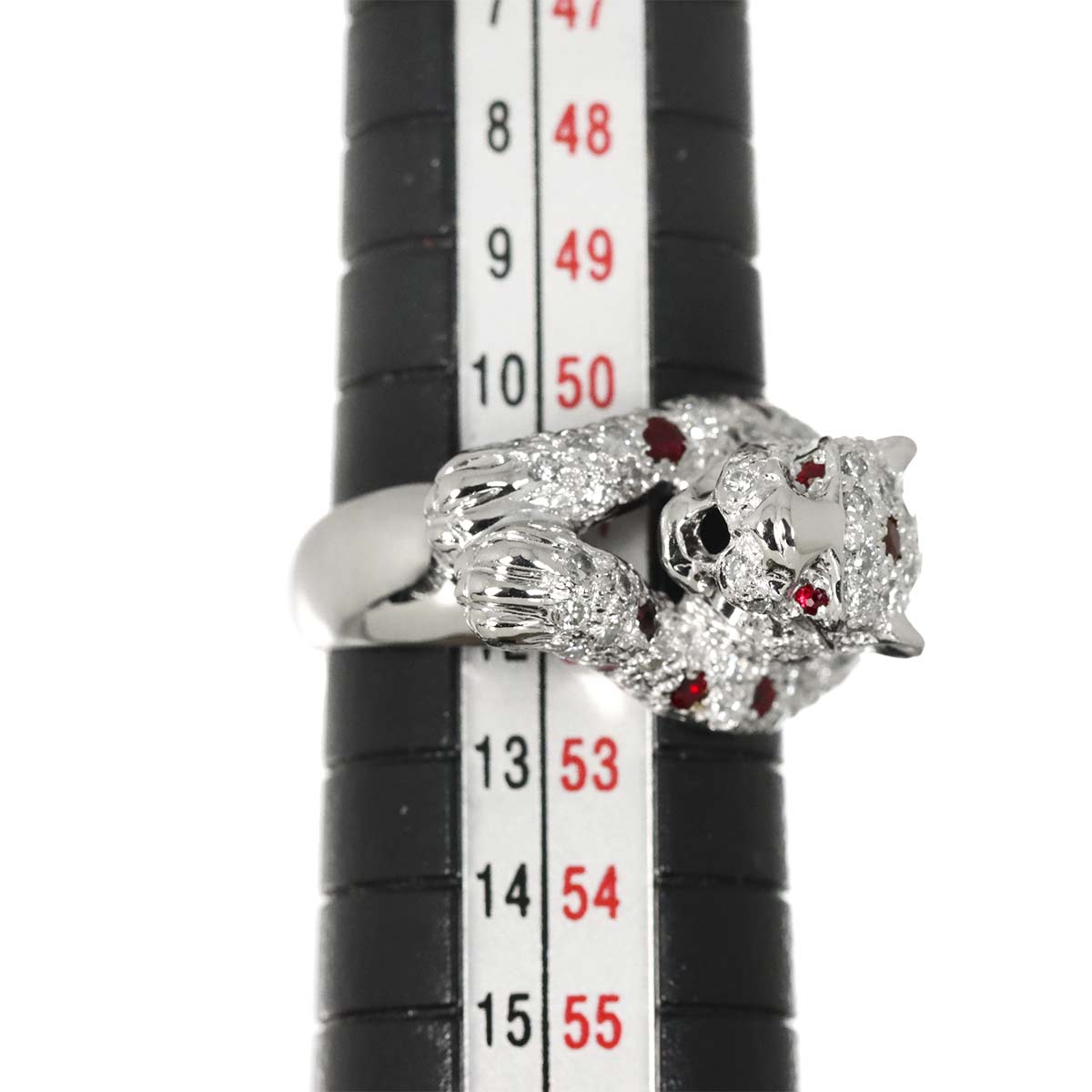 Ruby Diamond Ring Pt Platinum size5.75-6(US)