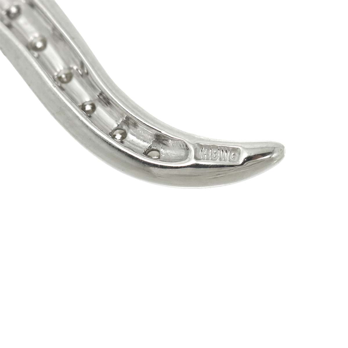 Diamond 1.00ct Pendant Top 18K K18 WG White Gold 750