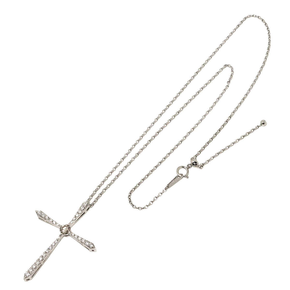 Diamond 0.40ct/0.70ct Necklace Pt Platinum