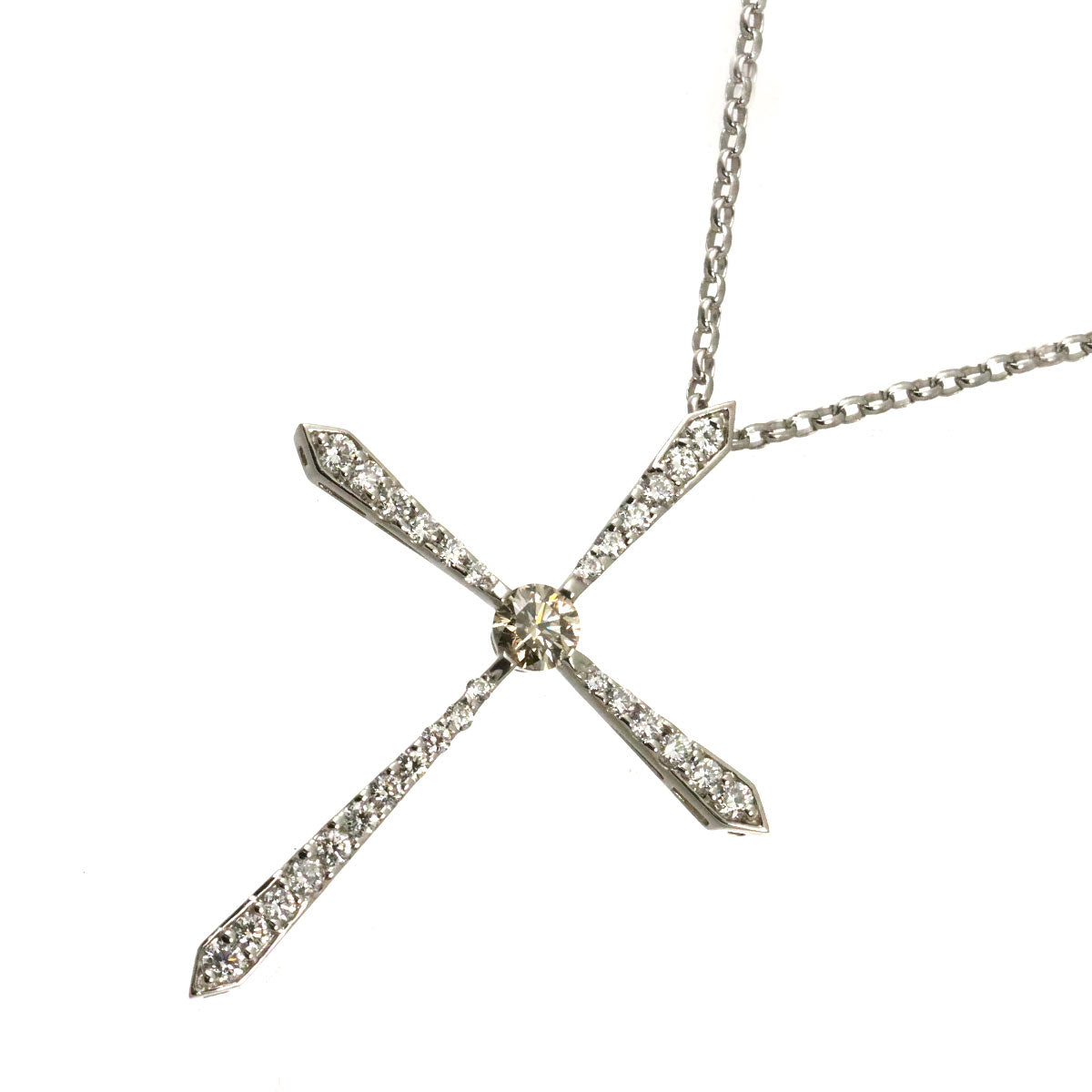 Diamond 0.40ct/0.70ct Necklace Pt Platinum
