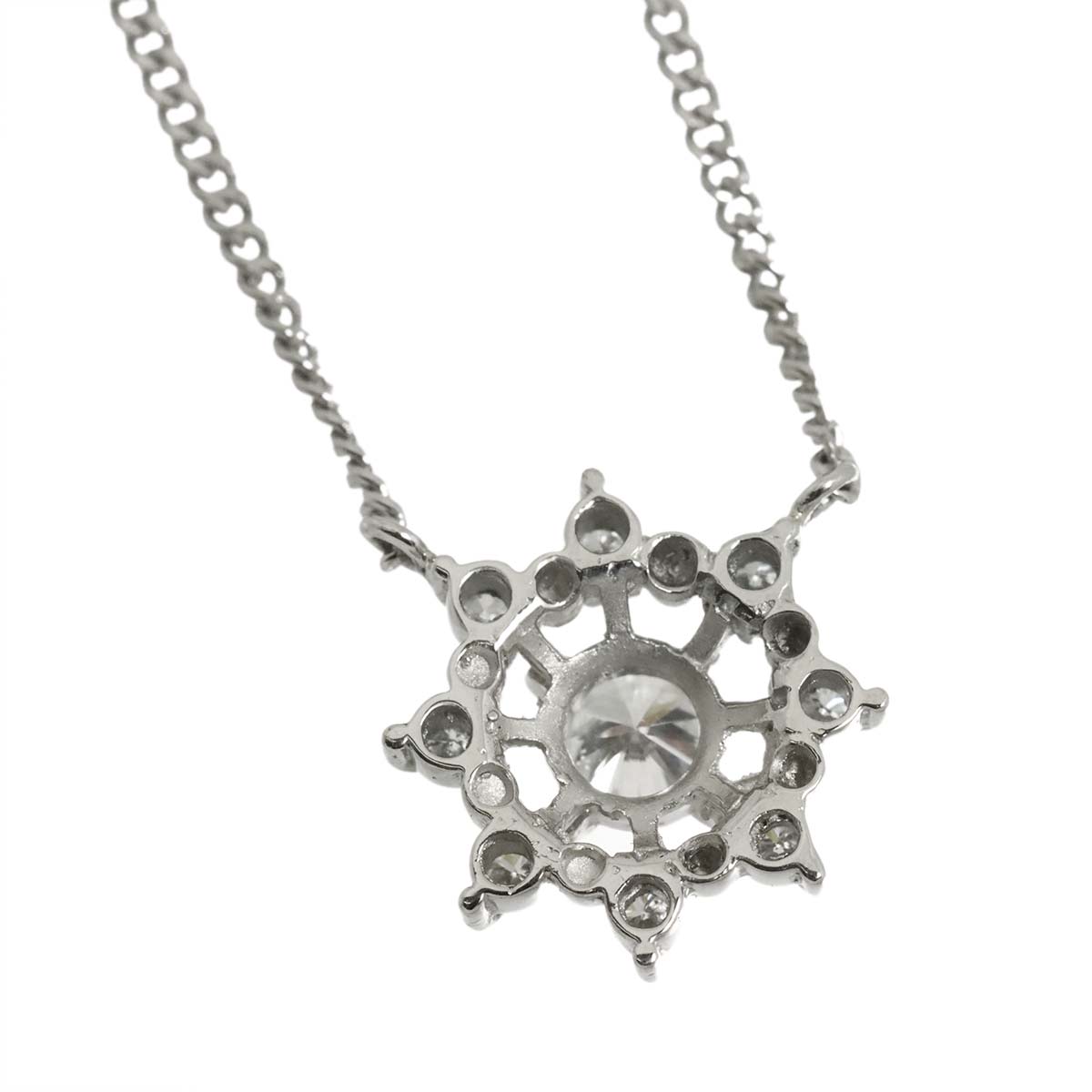 Diamond 0.21ct/0.12ct Necklace Pt Platinum