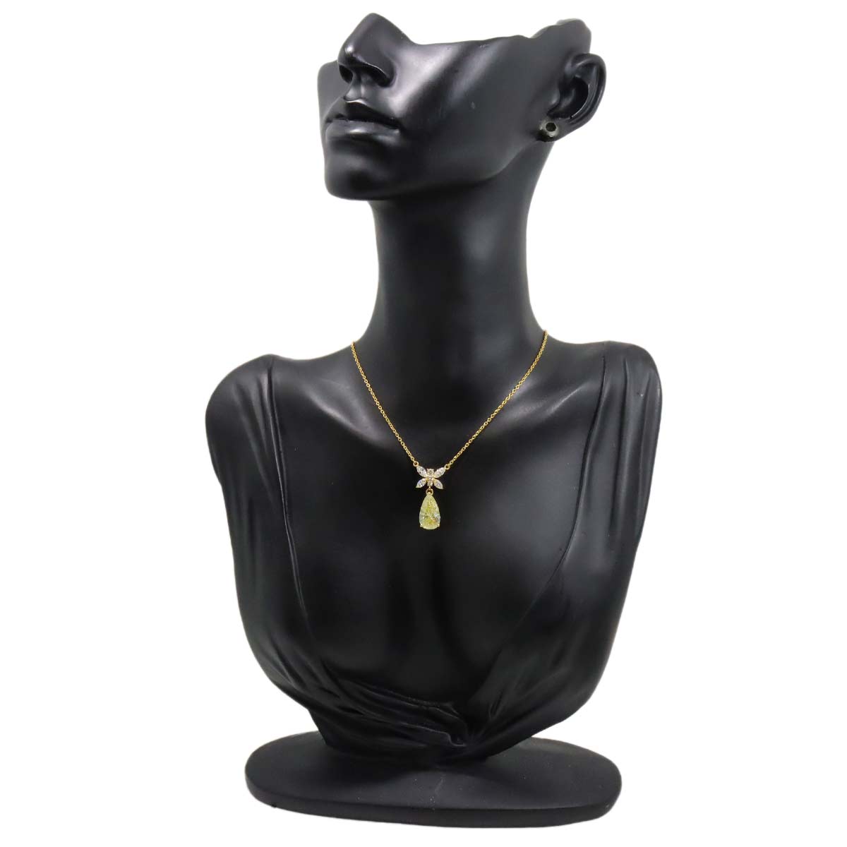 Diamond 4.001ct/0.63ct Necklace 18K YG Yellow Gold 750