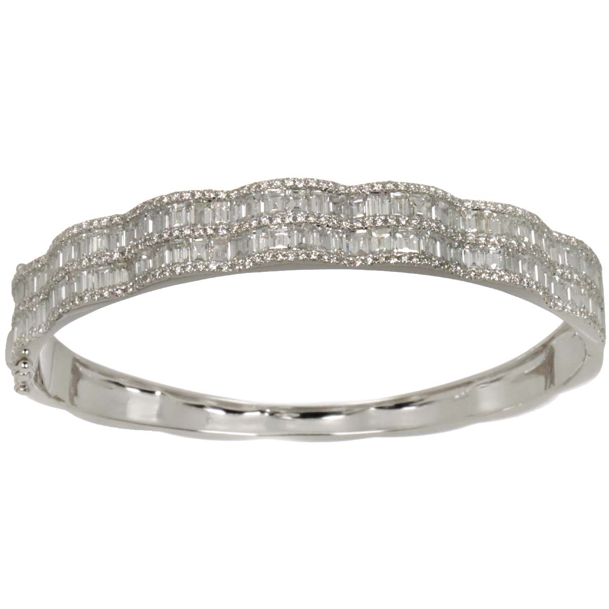 Diamond 7.36ct Bracelet 18K K18 WG White Gold 750