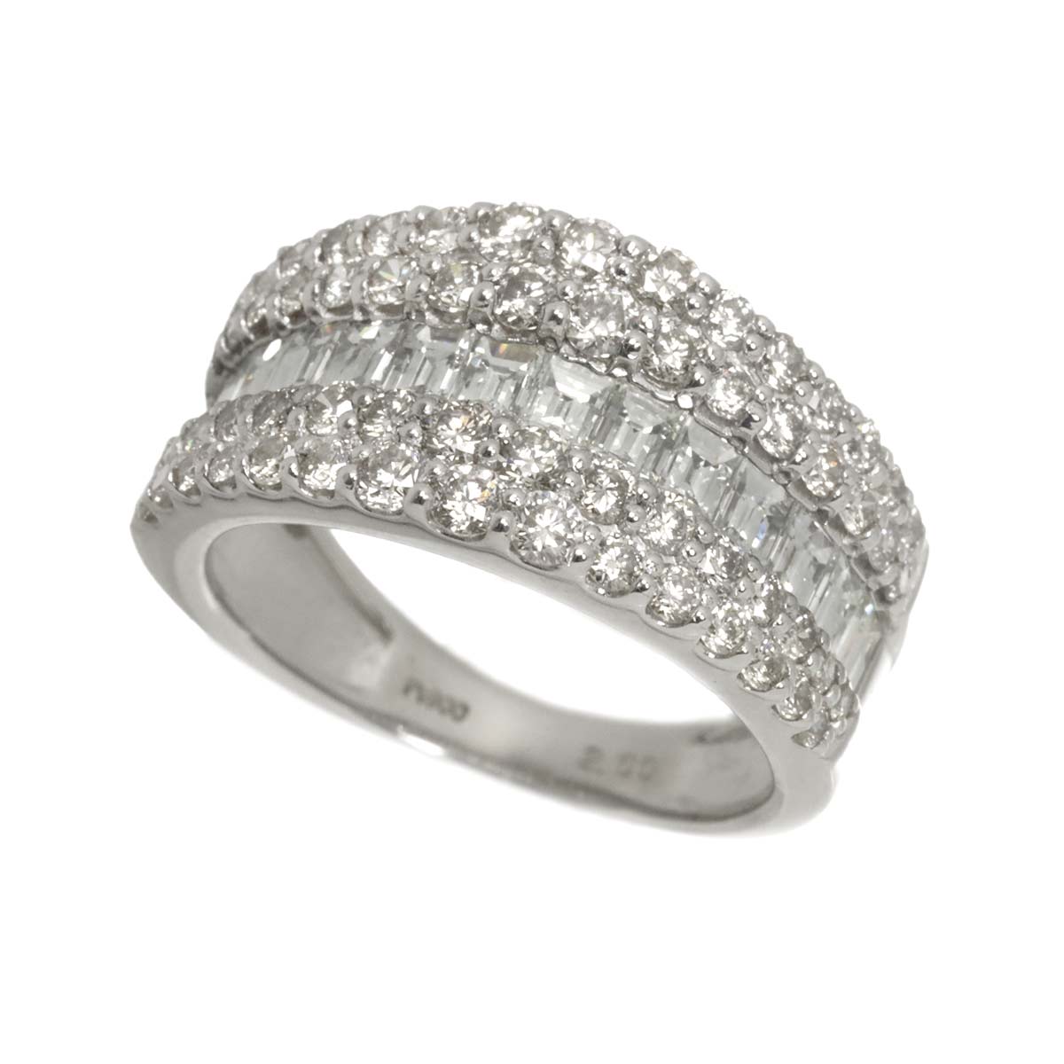Diamond 2.00ct Ring Pt Platinum size5-5.25(US)