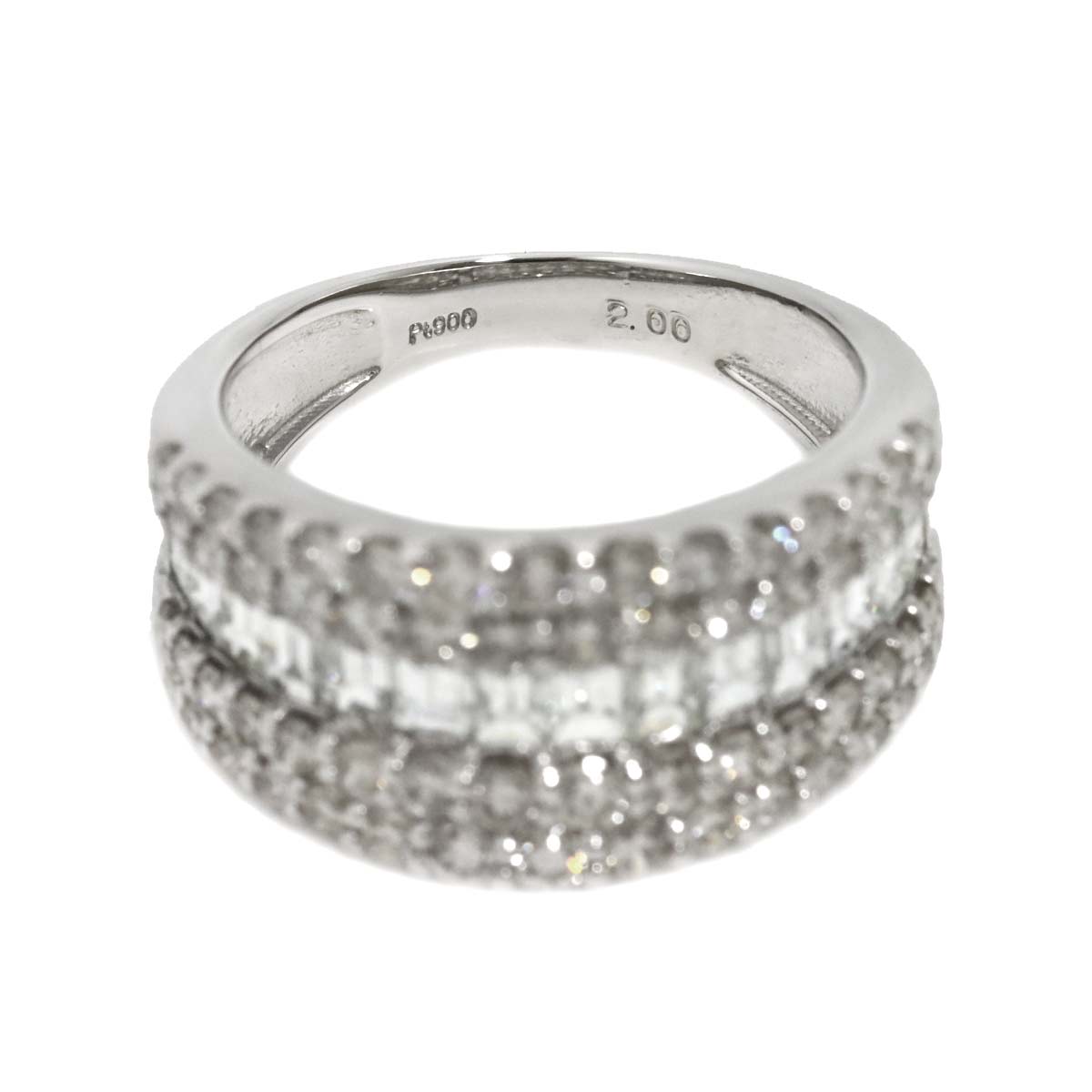 Diamond 2.00ct Ring Pt Platinum size5-5.25(US)