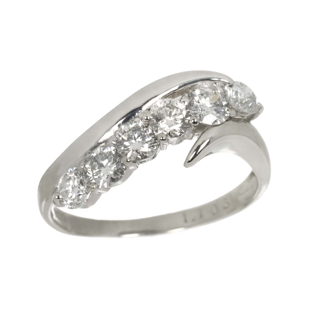 Diamond 1.103ct Ring Pt Platinum size7.25(US)
