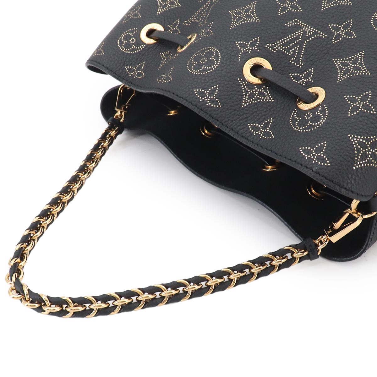 Mahina Bella 2way Shoulder Bag Leather Noir M22392
