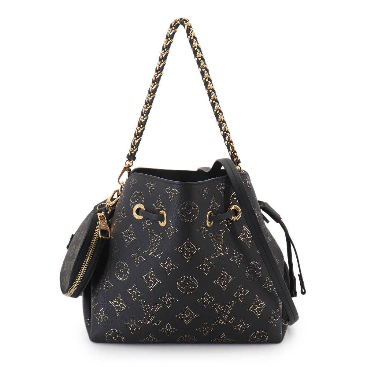 Mahina Bella 2way Shoulder Bag Leather Noir M22392
