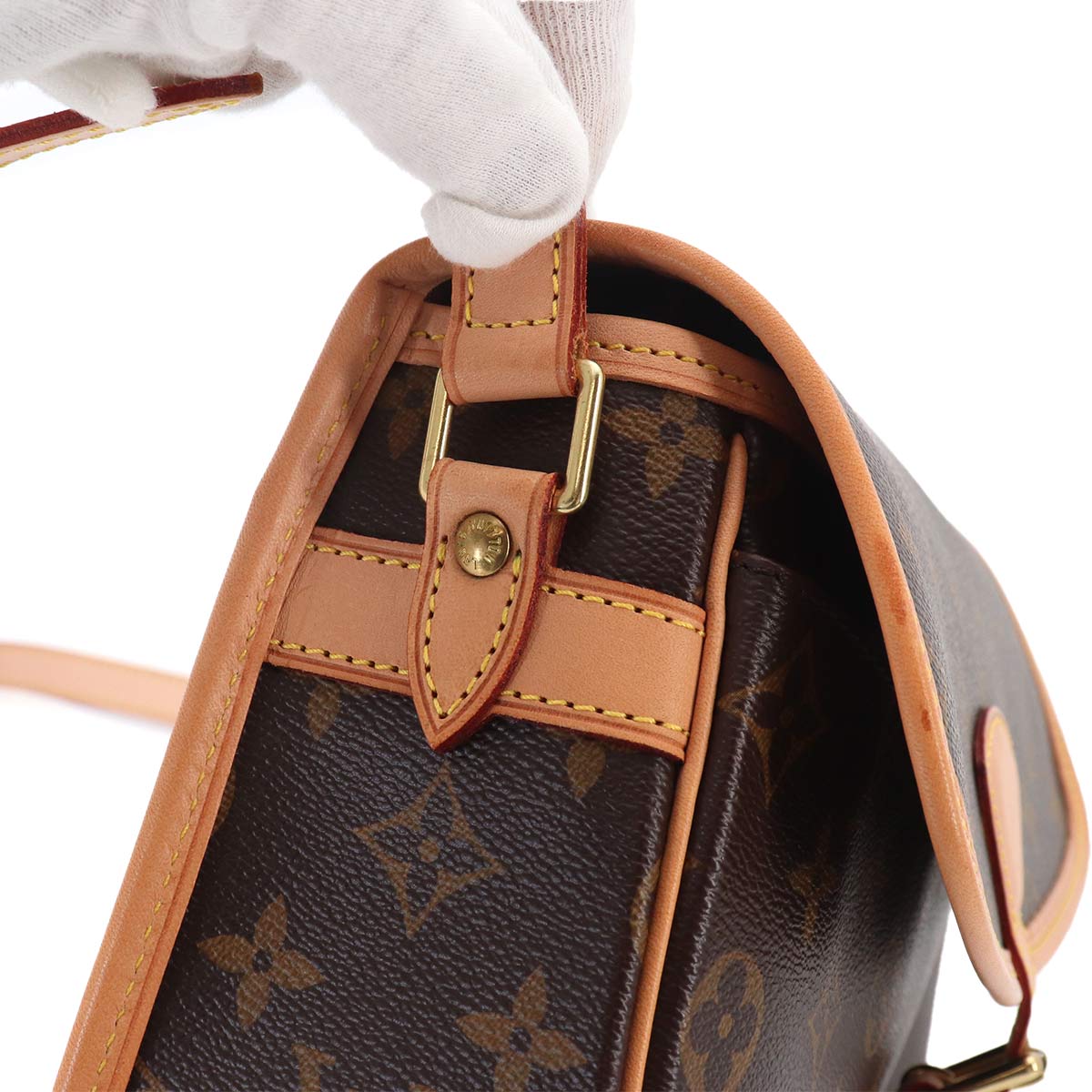 Monogram Sologne Shoulder Bag Brown M42250 Purse