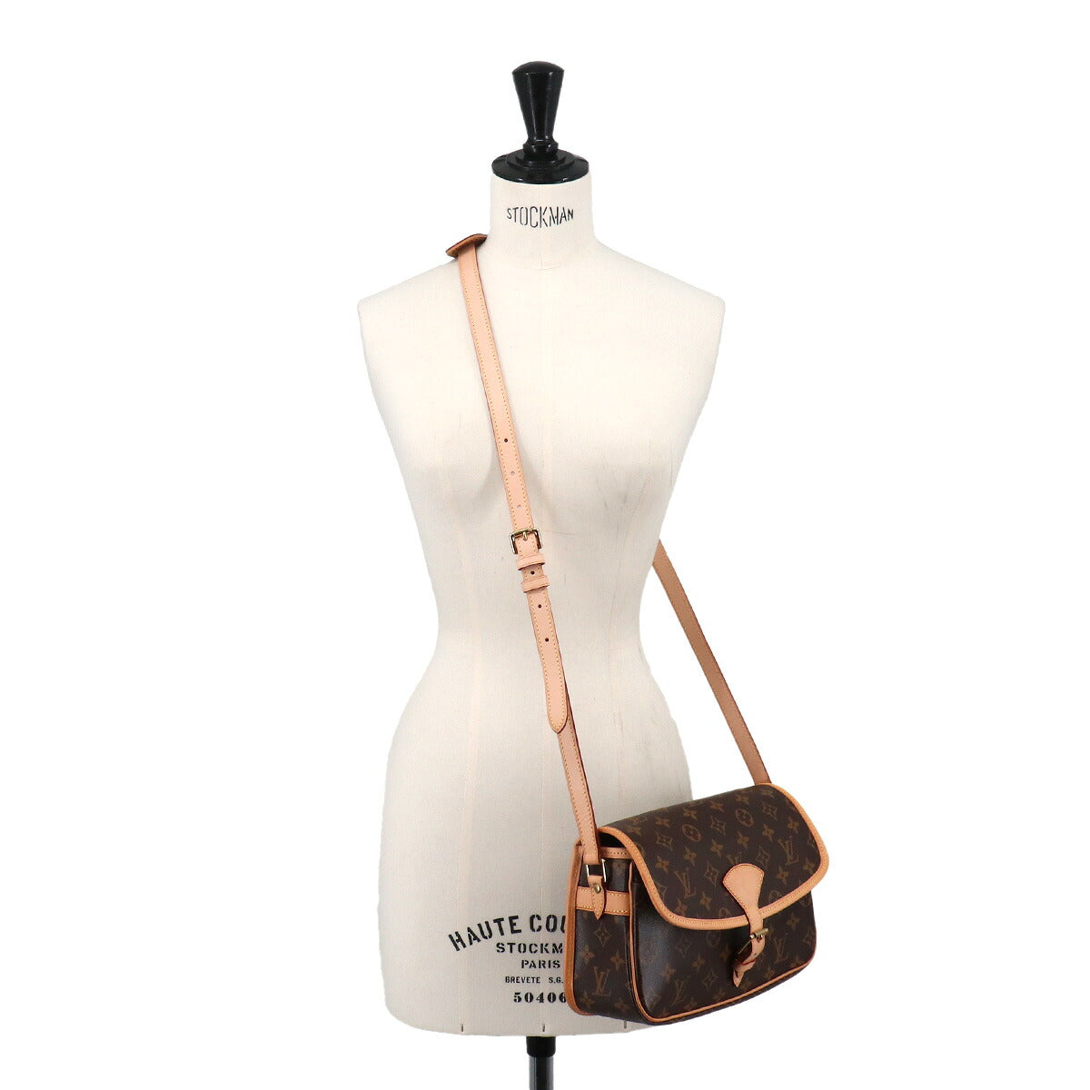 Monogram Sologne Shoulder Bag Brown M42250 Purse