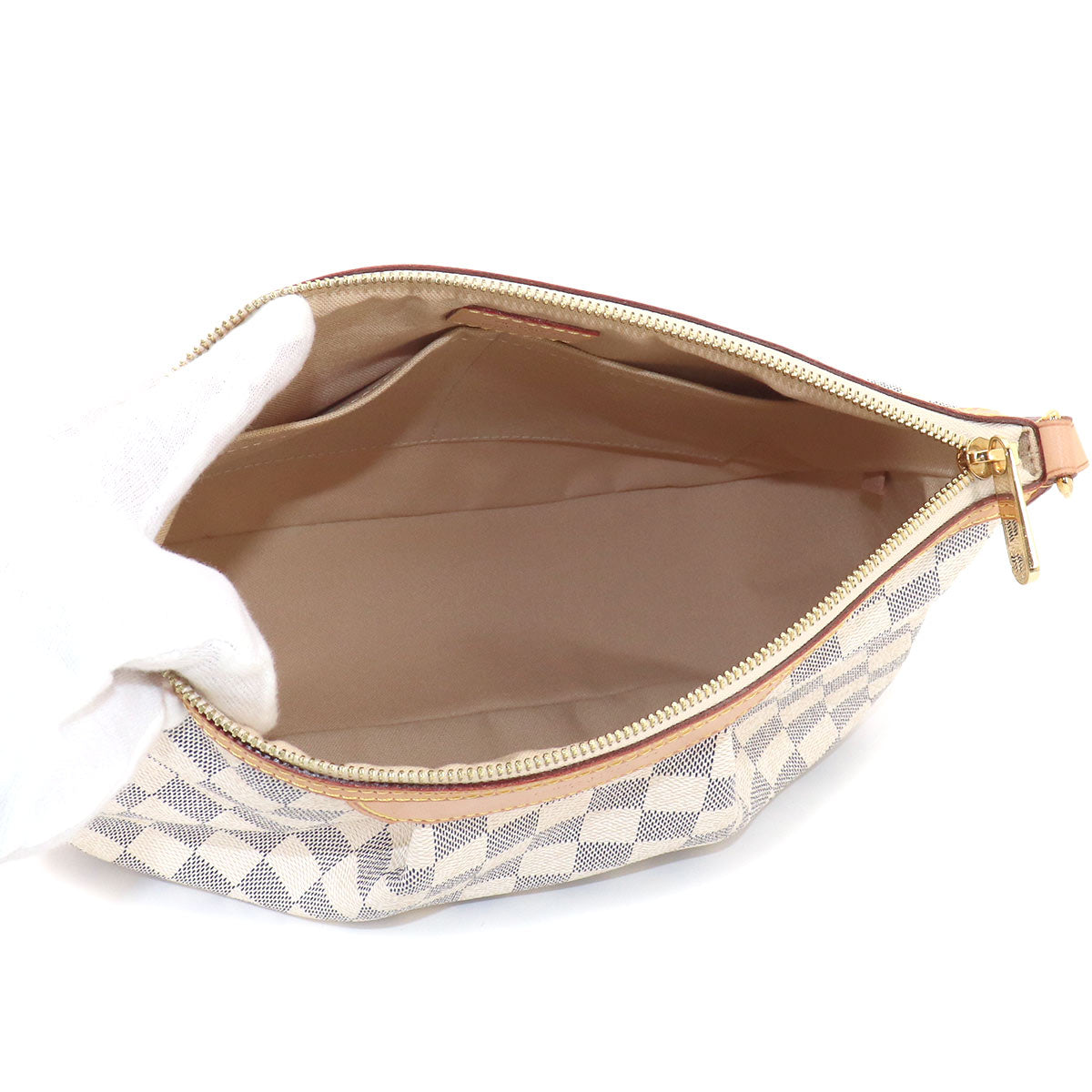 Damier Azur Siracusa PM Shoulder Bag White N41113