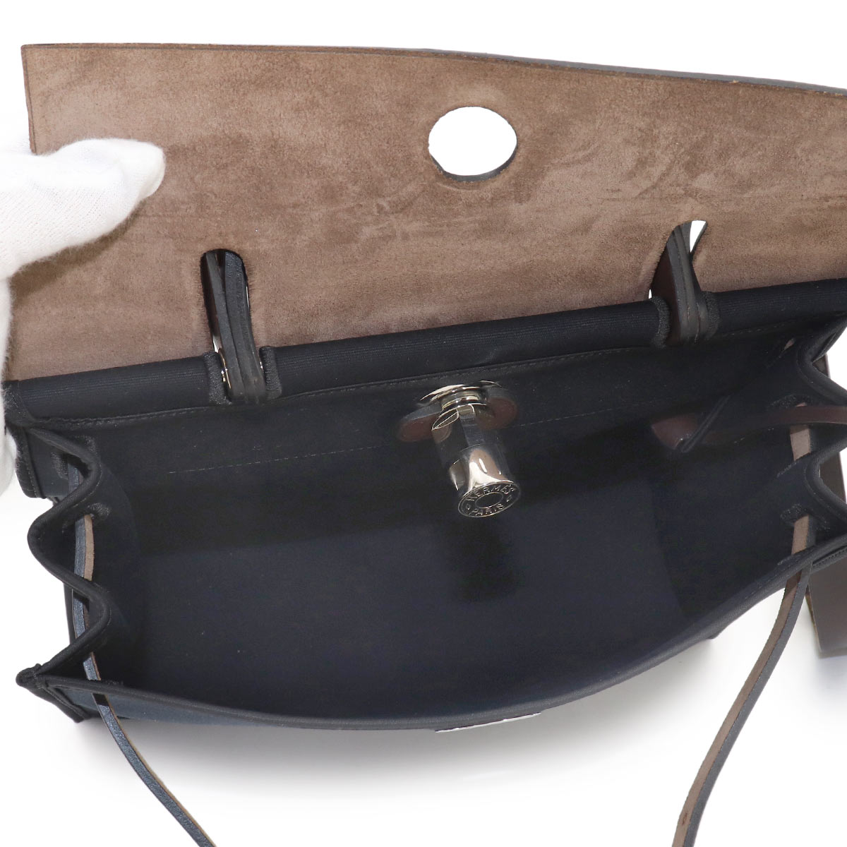 Her Bag Zip PM Hand Shoulder Bag Toile Officier Vash Hunter