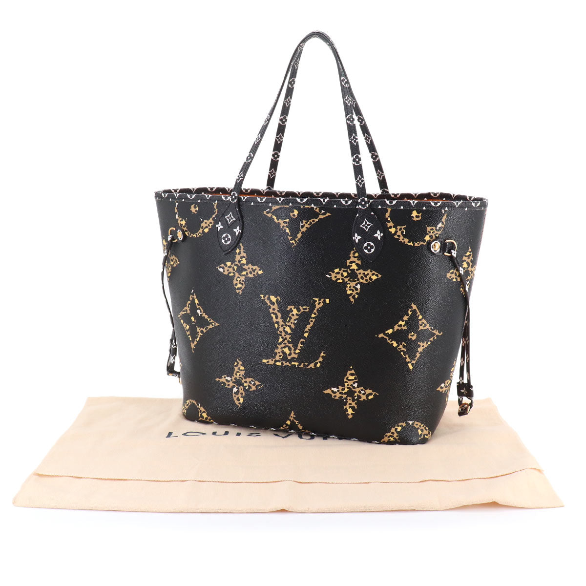 Monogram Jungle Neverfull MM Noir M44676 Purse