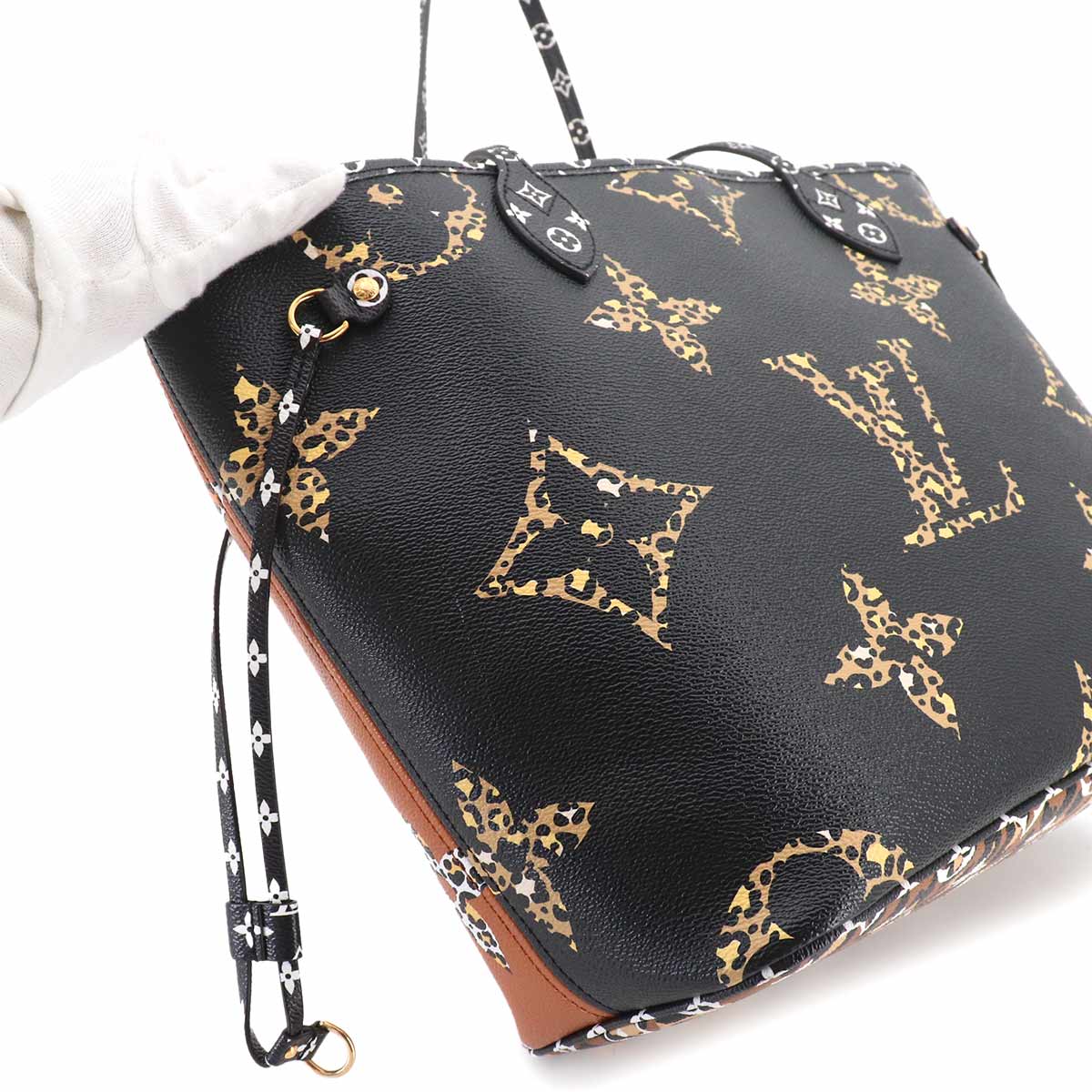 Monogram Jungle Neverfull MM Noir M44676 Purse