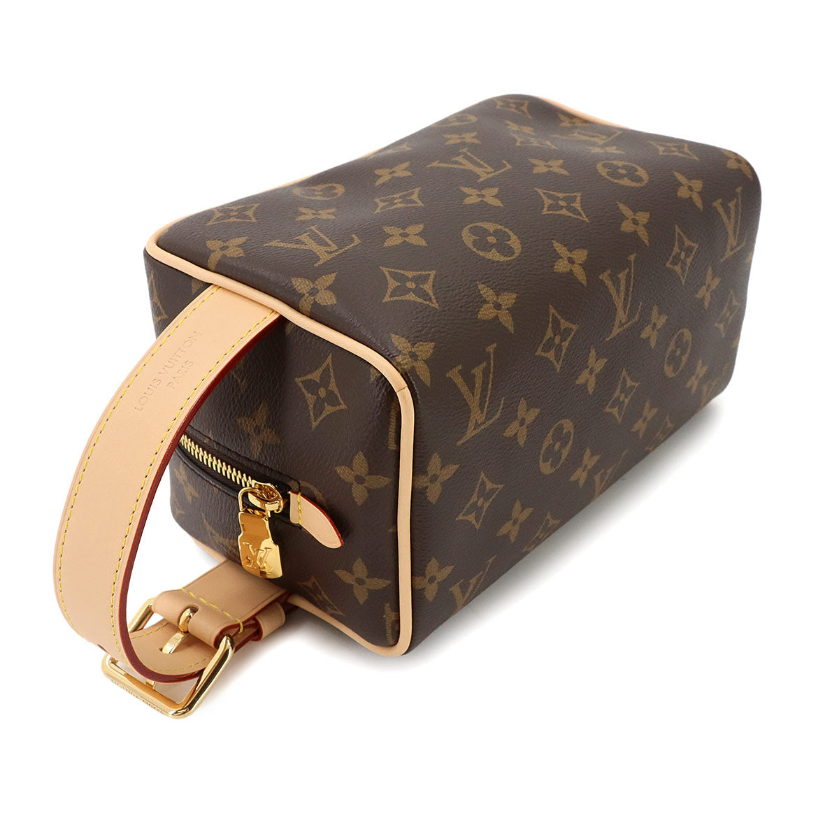 Monogram Locker Dopp Kit Hand Bag Brown M83112 Purse