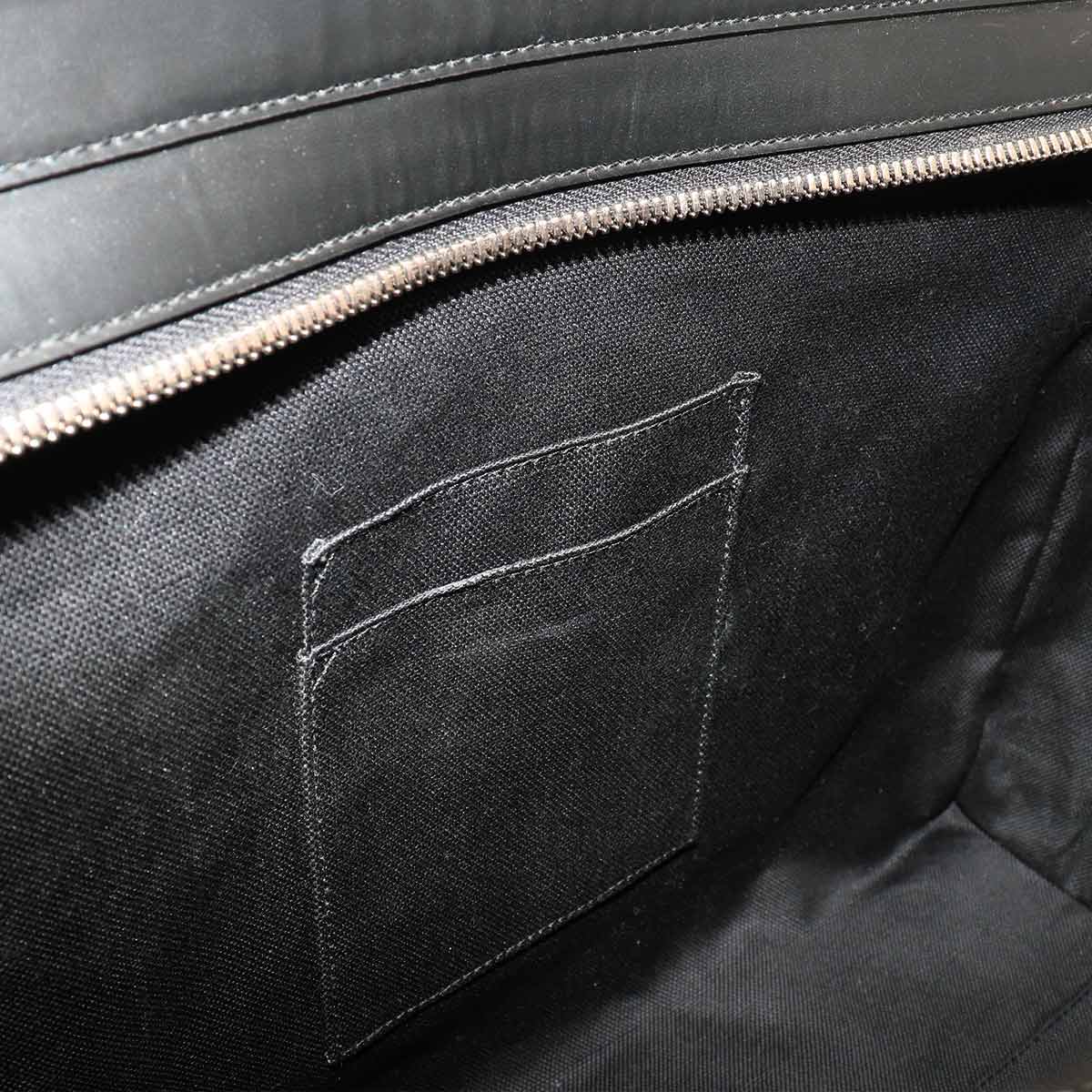 GG Supreme Tote Bag Leather Black Gray 626356 Purse