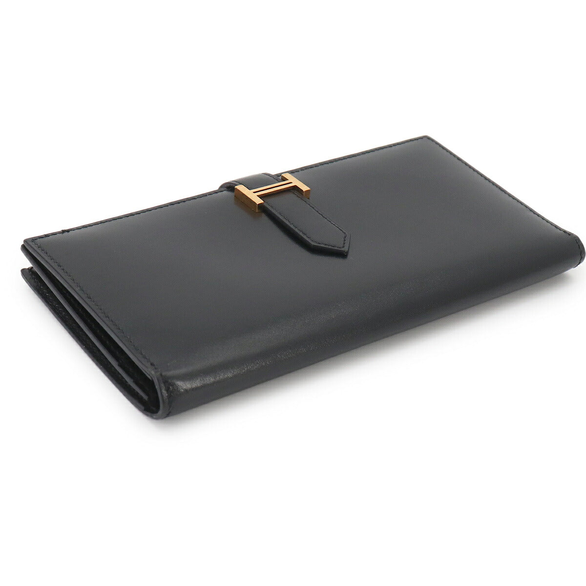 Bearn Classic Long Wallet Box calf Black Purse C