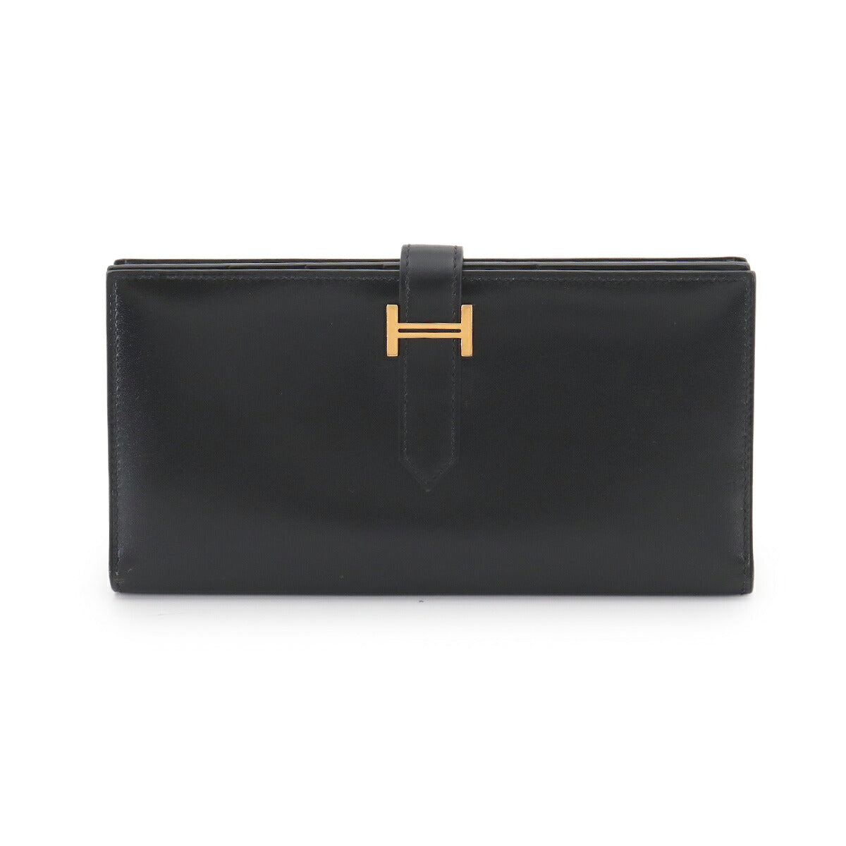 Bearn Classic Long Wallet Box calf Black Purse C