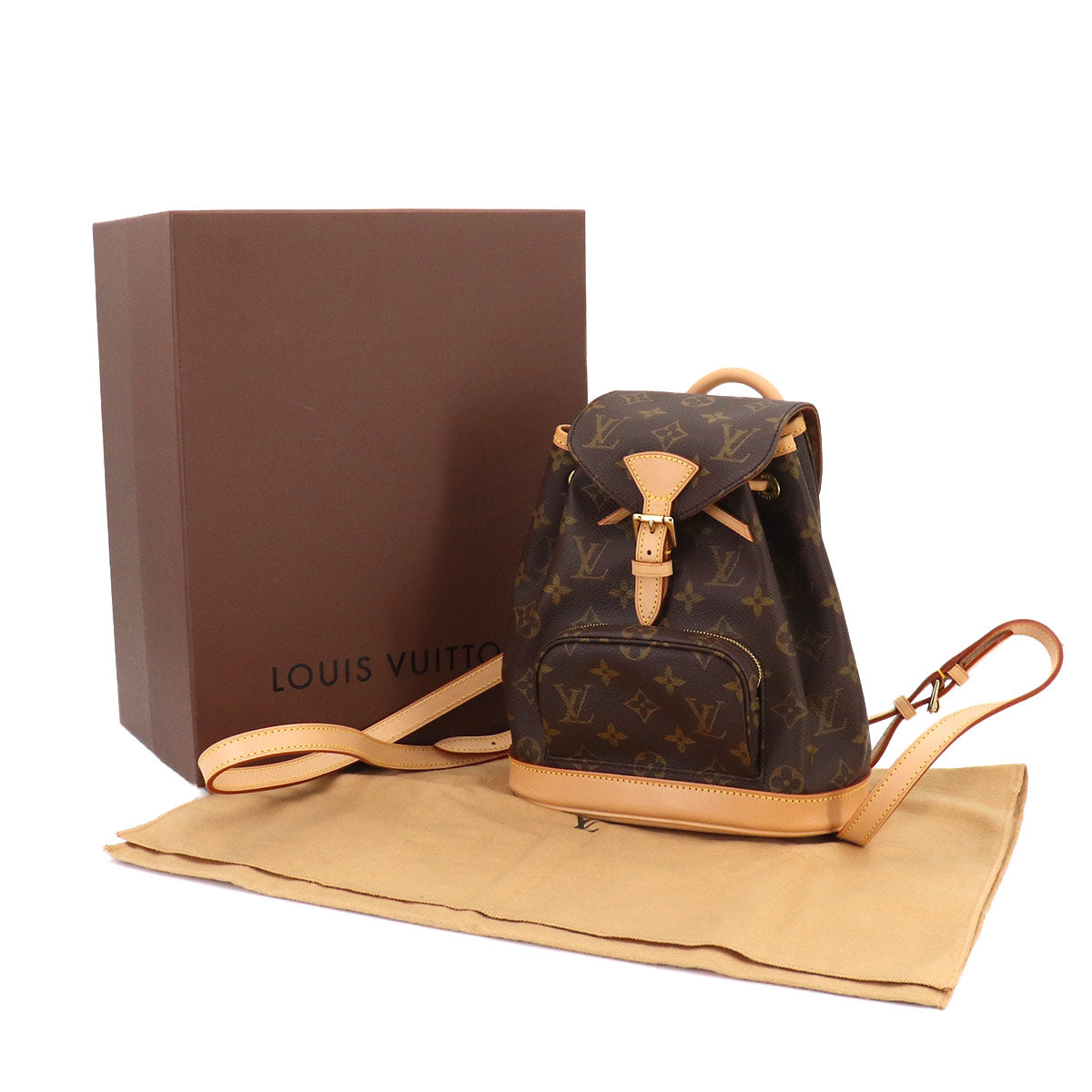 Monogram Mini Montsouris Backpack Brown M51137 Purse