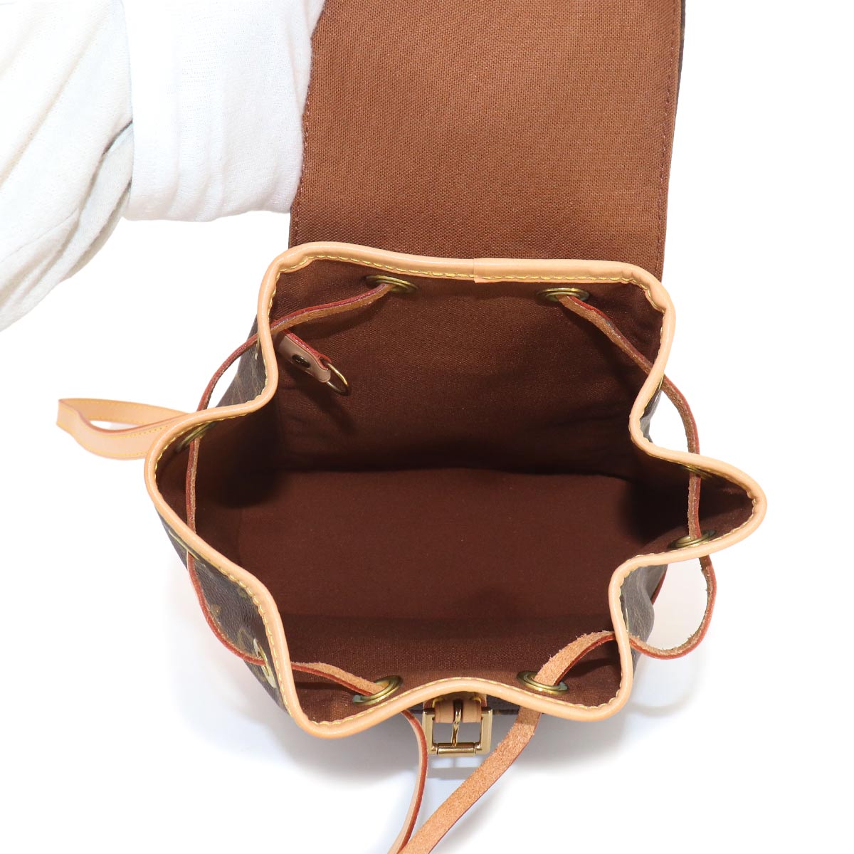 Monogram Mini Montsouris Backpack Brown M51137 Purse