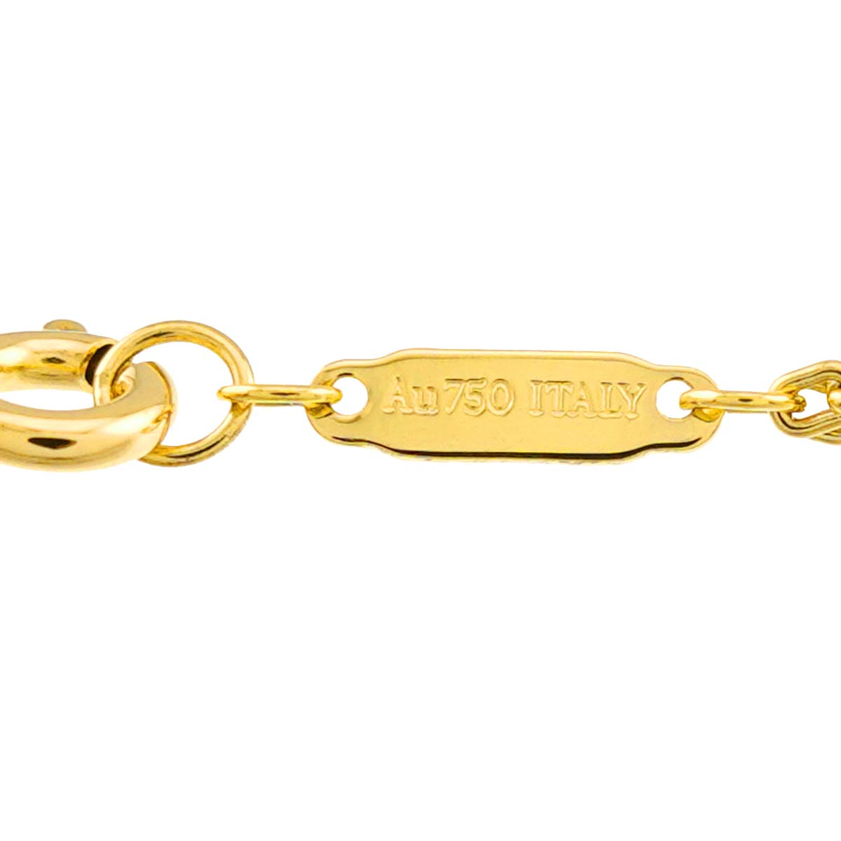 Hardware Double Link Large Necklace 18K Yellow Gold 750