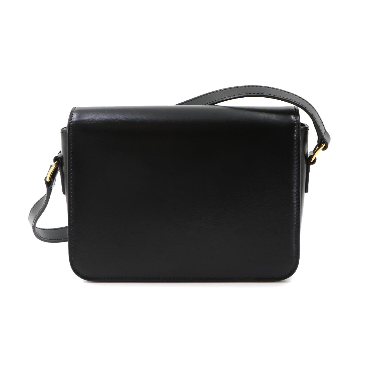 Teen Triomphe Bag Shoulder Leather Black 188423BF4 Purse
