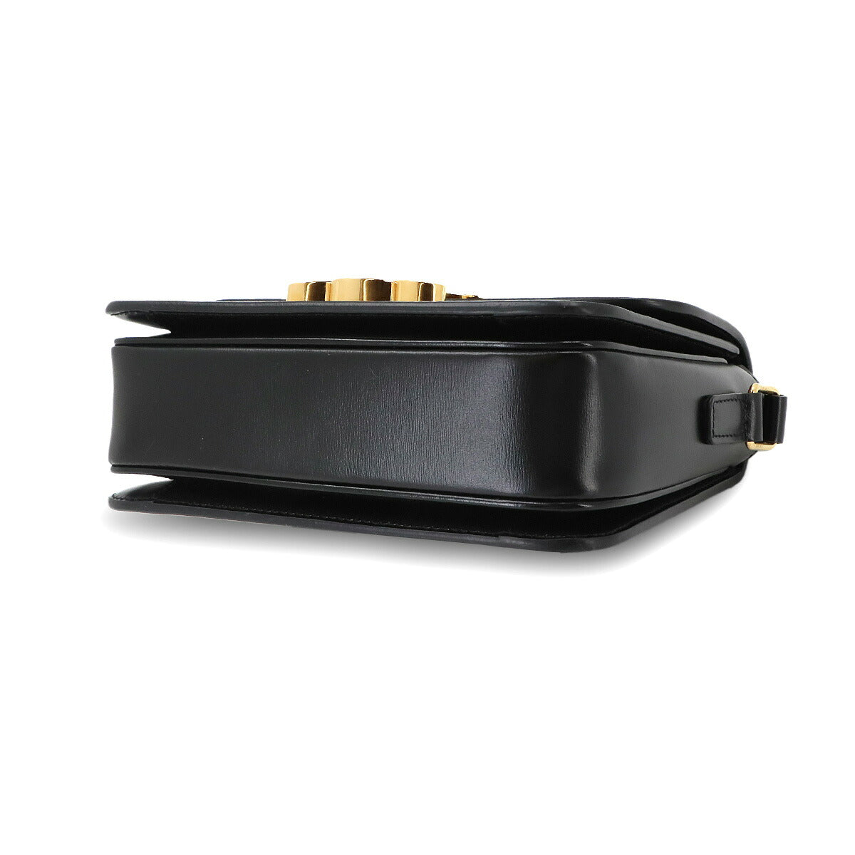 Teen Triomphe Bag Shoulder Leather Black 188423BF4 Purse
