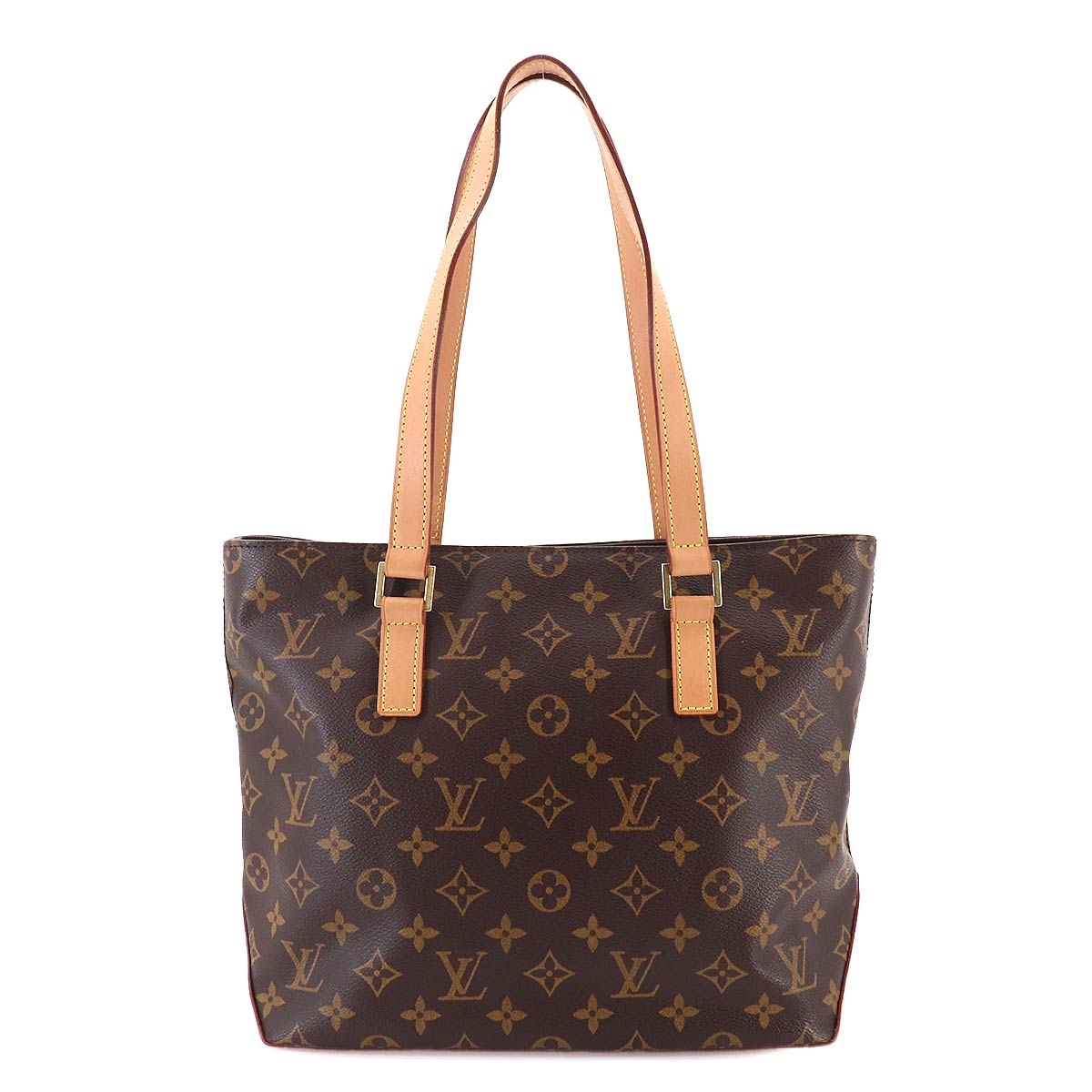Monogram Cabas Piano Tote Bag Brown M51148 Purse
