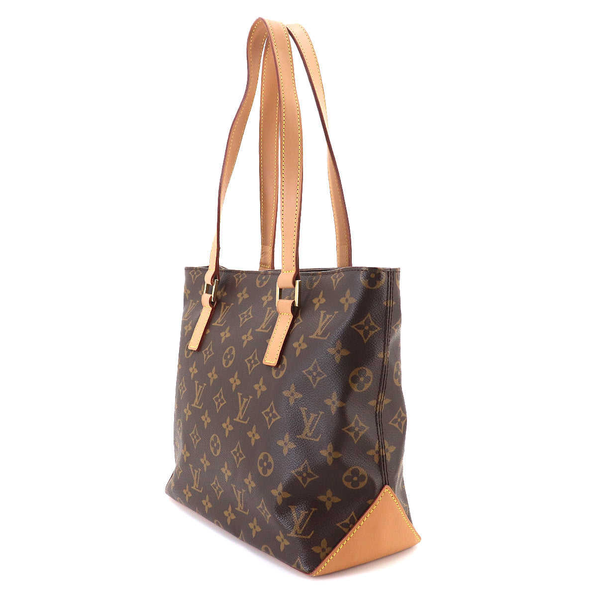 Monogram Cabas Piano Tote Bag Brown M51148 Purse