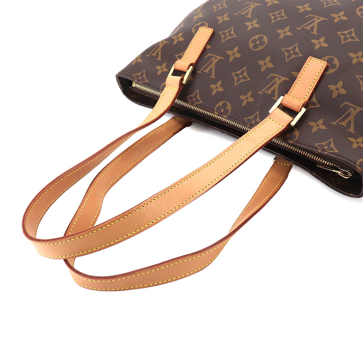 Monogram Cabas Piano Tote Bag Brown M51148 Purse