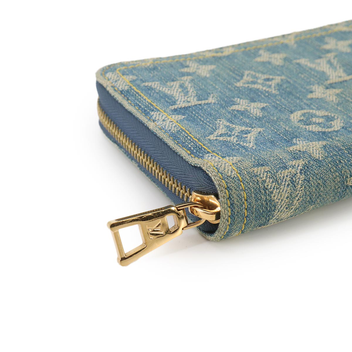 LV Remix Monogram Denim Zippy Wallet Blue M82958