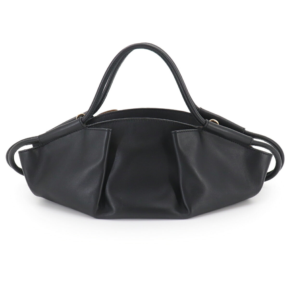 Paseo Small Hand Shoulder Bag Leather Black Purse