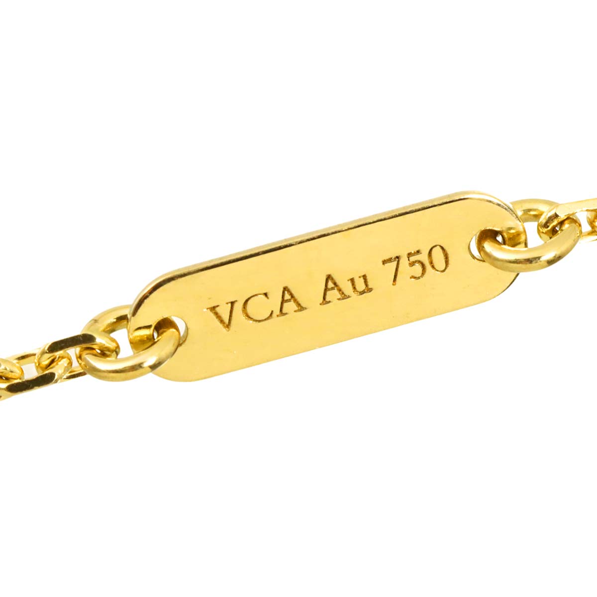 Vintage Alhambra Onyx Necklace 18K YG 750